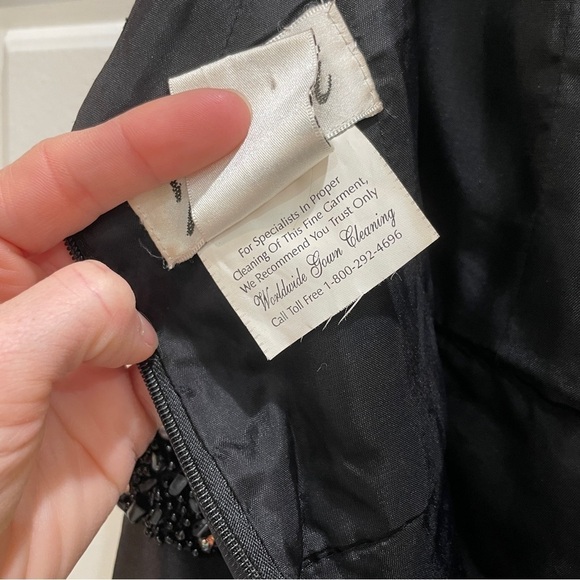 Jovani Formal Gown Jeweled Waist Backless Halter Dress Size 6 - Picture 11 of 12